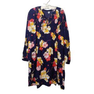 Old Navy Floral Tunic Dress Size 2XL Pin Tuck